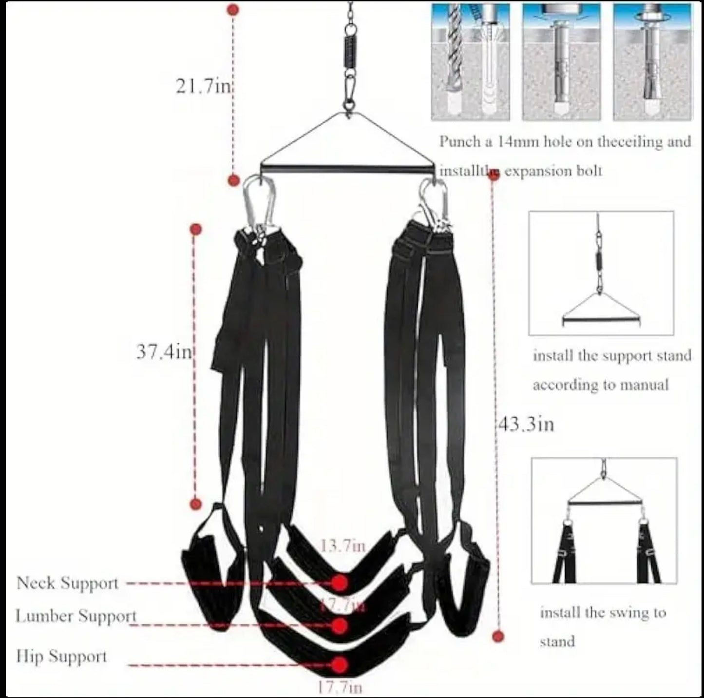 360 Spinning Sex Swing