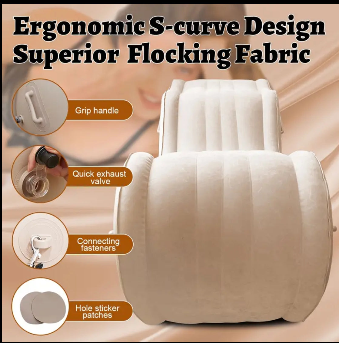 Inflatable Sex Chair with G-Spot Assistance